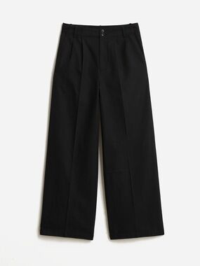 The Petite Harlow Wide-Leg Pant in Drapey Twill